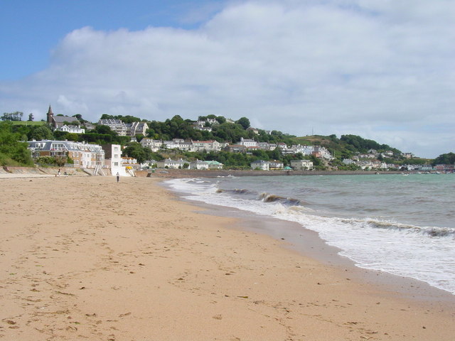 The beach south of Gorey looking north