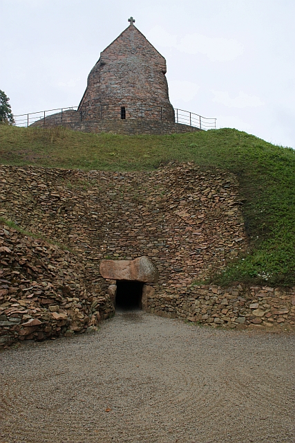 La Hougue Bie entrance to the passage grave