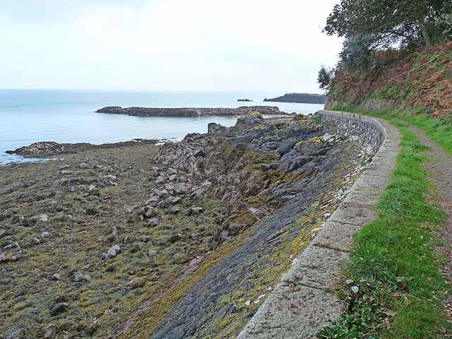 Coastal path on St Catherine's Bay
