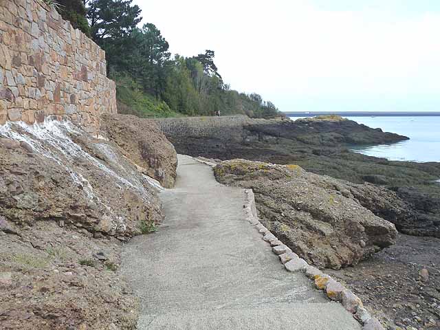 Coastal path on St Catherine's Bay