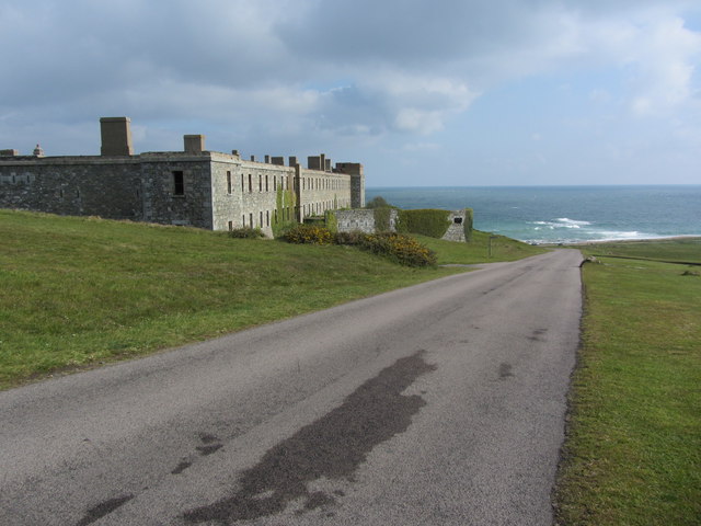The road up beside Fort Tourgis