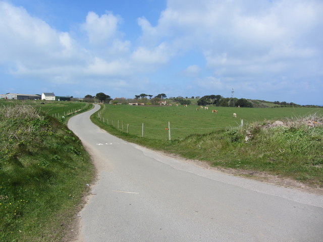 Lane leading towards St Anne