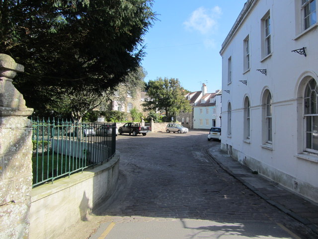 View into Connaught Square, St Anne