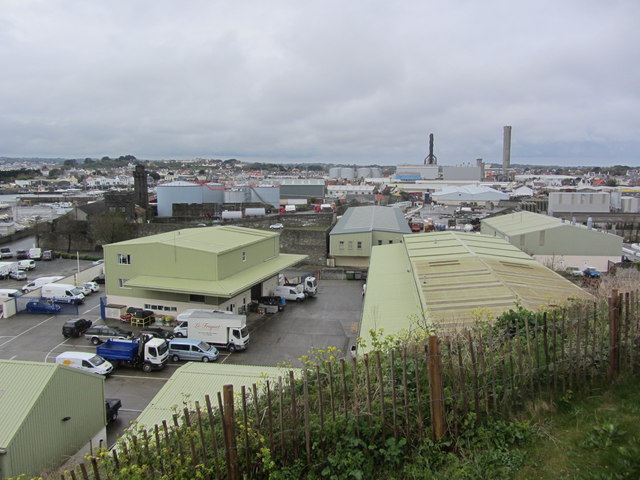 The industrial heart of Guernsey at St Sampson