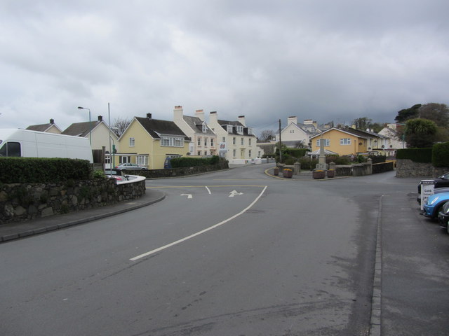Road junction north of St Sampson