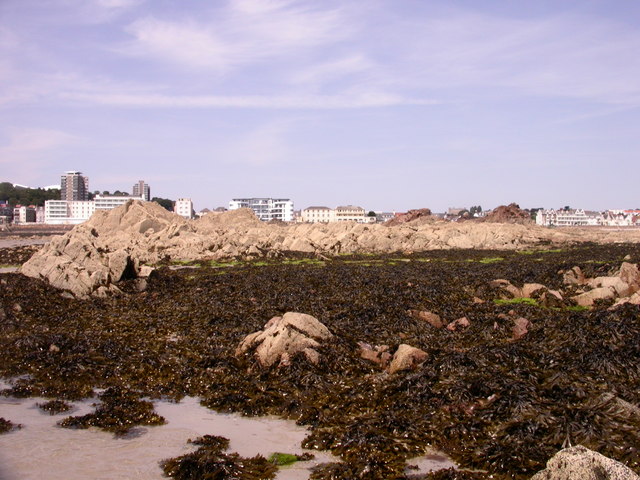 Rocks south of St Helier