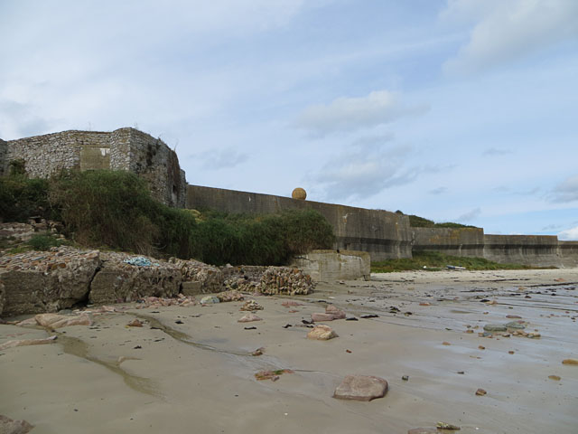 Longis Bay Anti-Tank Wall from the West