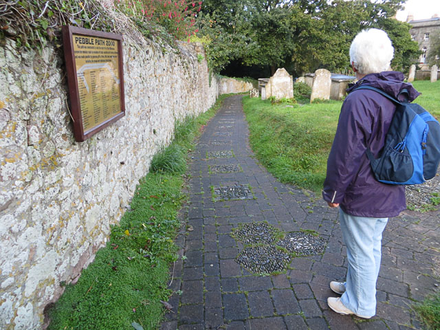 The Pebble Path in St Anne's Churchyard