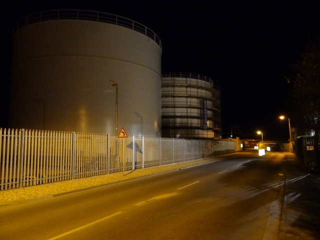 Gas tanks in the dark