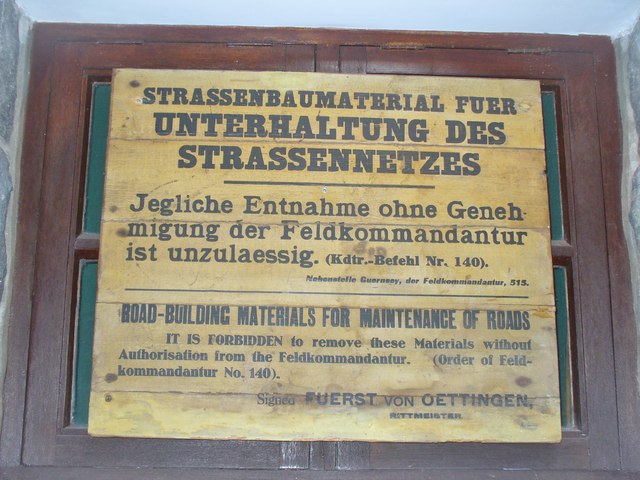 German Occupation Museum - Occupation Sign