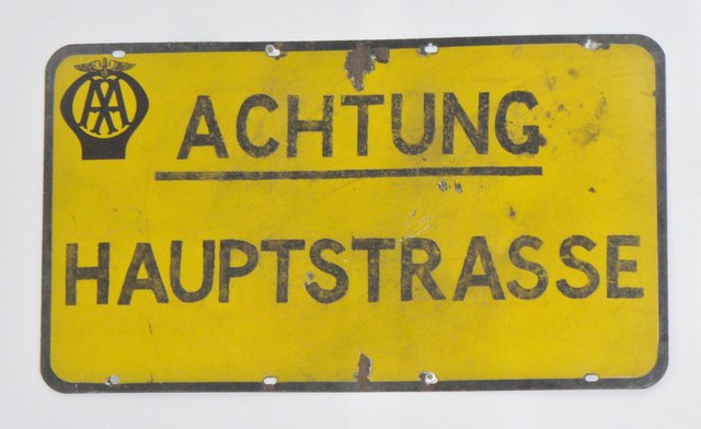 German Occupation Museum - Occupation AA Roadsign
