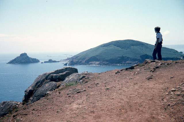 Jehou seen from Herm, July 1978