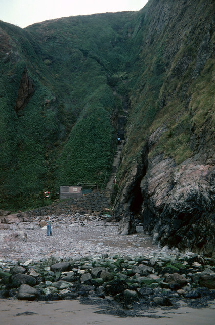 Petit Port steps, July 1978