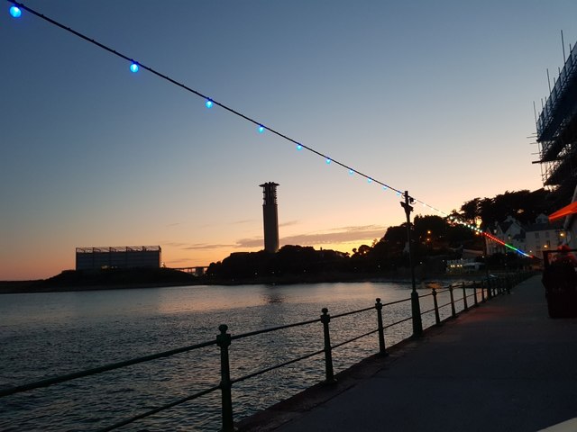 Promenade at sunset