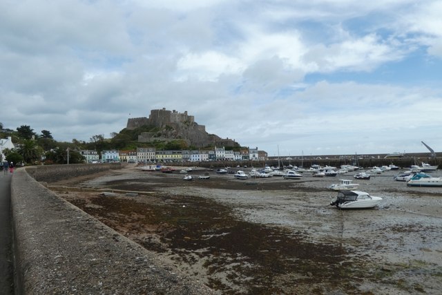 Gorey harbour and castle