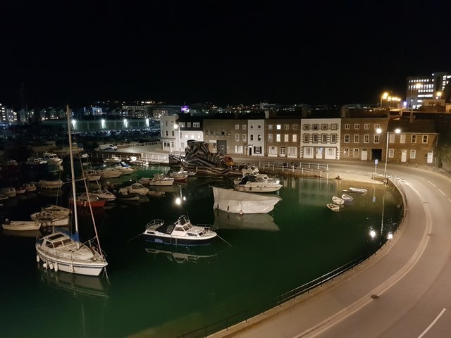 English Harbour at night